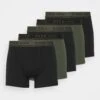 Pier One 5 Pack - Pants -Black/Khaki