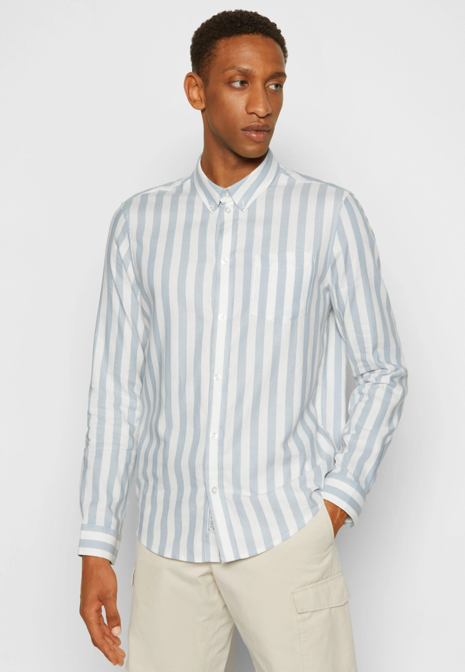 Pier One Shirt -Light Blue/White 5 Pier One Shirt -Light Blue/White - Image 5