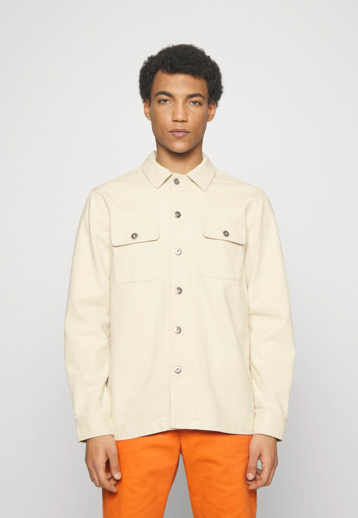 Pier One Undyed Twill- Denim Jacket - White 1 Pier One Undyed Twill- Denim Jacket - White