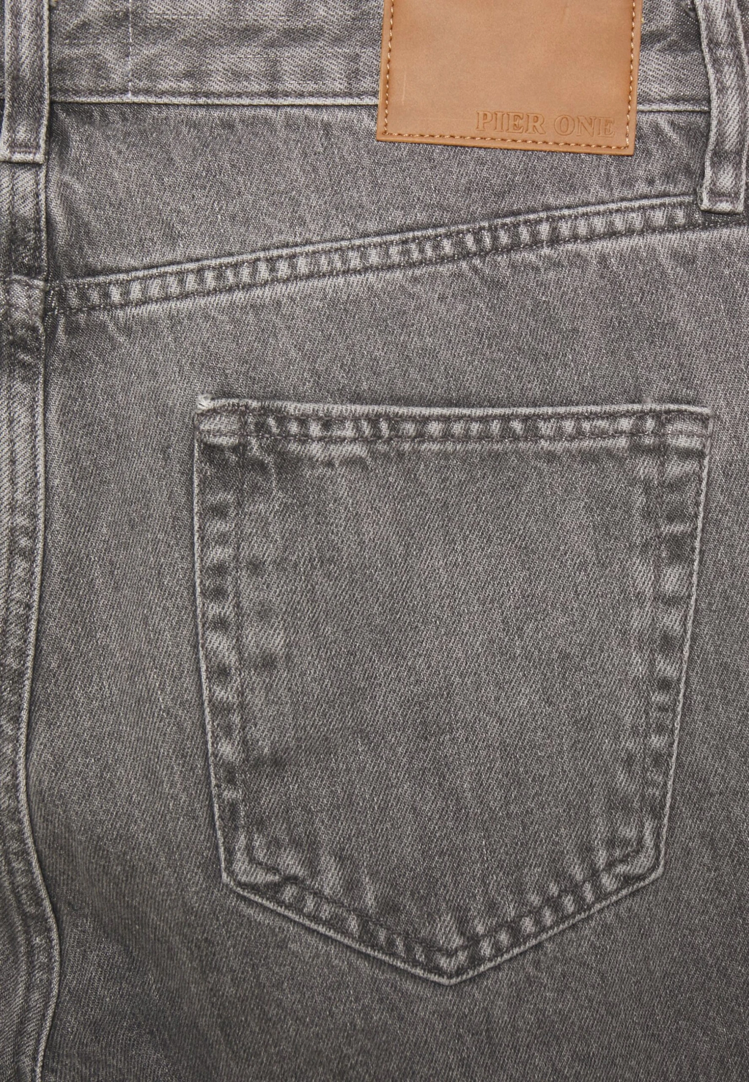 Pier One Mid Raise Straight Fit - Relaxed Fit Jeans - Grey Denim 5 Pier One Mid Raise Straight Fit - Relaxed Fit Jeans - Grey Denim - Image 5