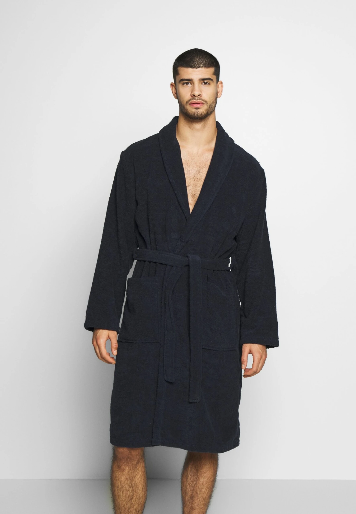 Pier One Dressing Gown - Dark Blue 1 Pier One Dressing Gown - Dark Blue