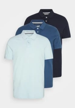 Pier One 3 Pack - Polo Shirt - Light Blue/Blue/Dark Blue -Pier One Sales Store 0ff6d1a0739145f6be830ca146804cdf