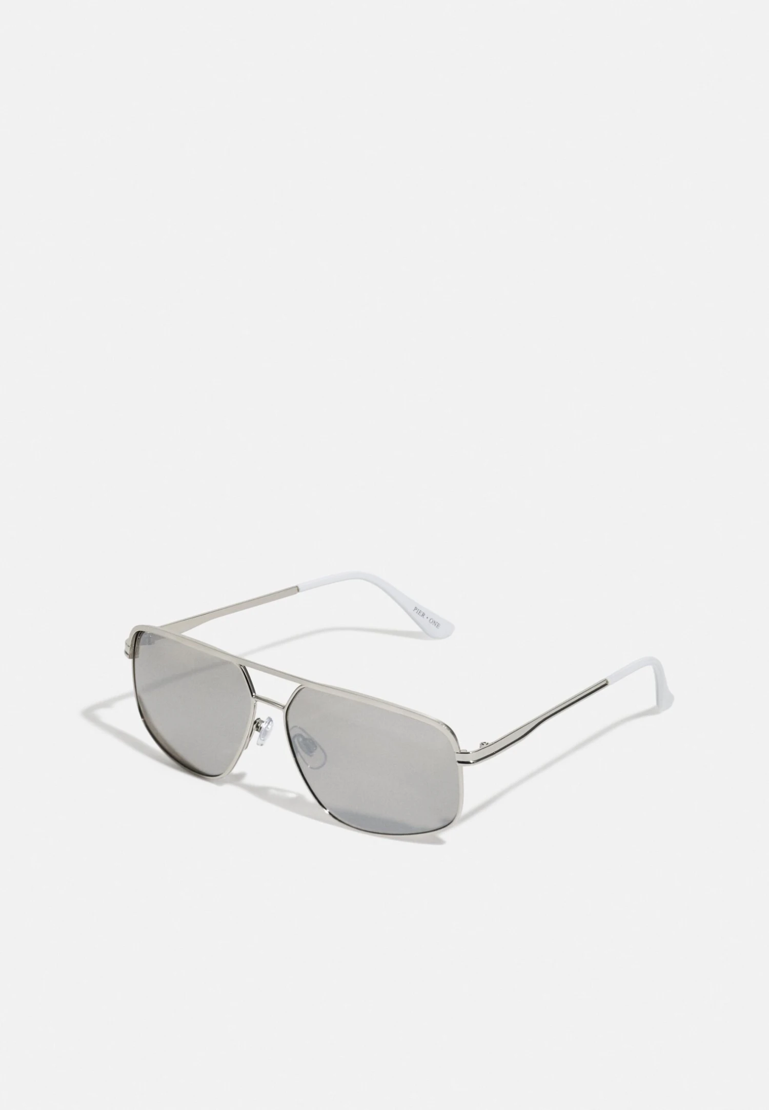Pier One Unisex - Sunglasses - Silver-Coloured, Black 1 Pier One Unisex - Sunglasses - Silver-Coloured, Black