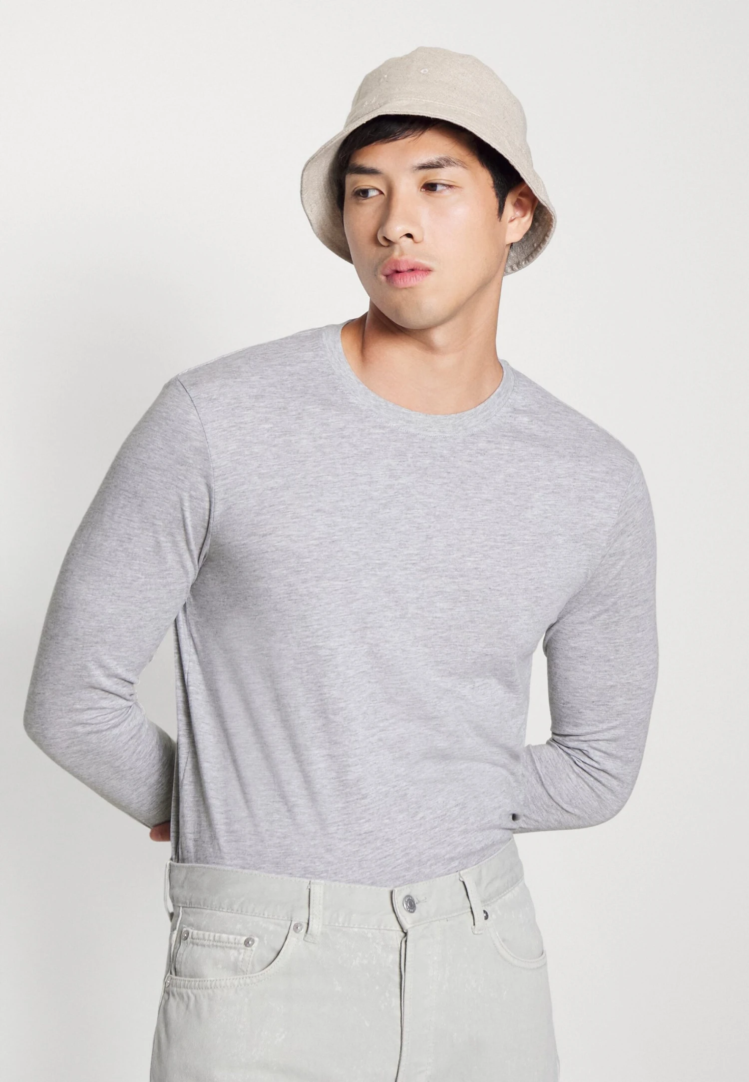 Pier One 5 Pack - Long Sleeved Top - Light Grey/White/Black 6 Pier One 5 Pack - Long Sleeved Top - Light Grey/White/Black - Image 6