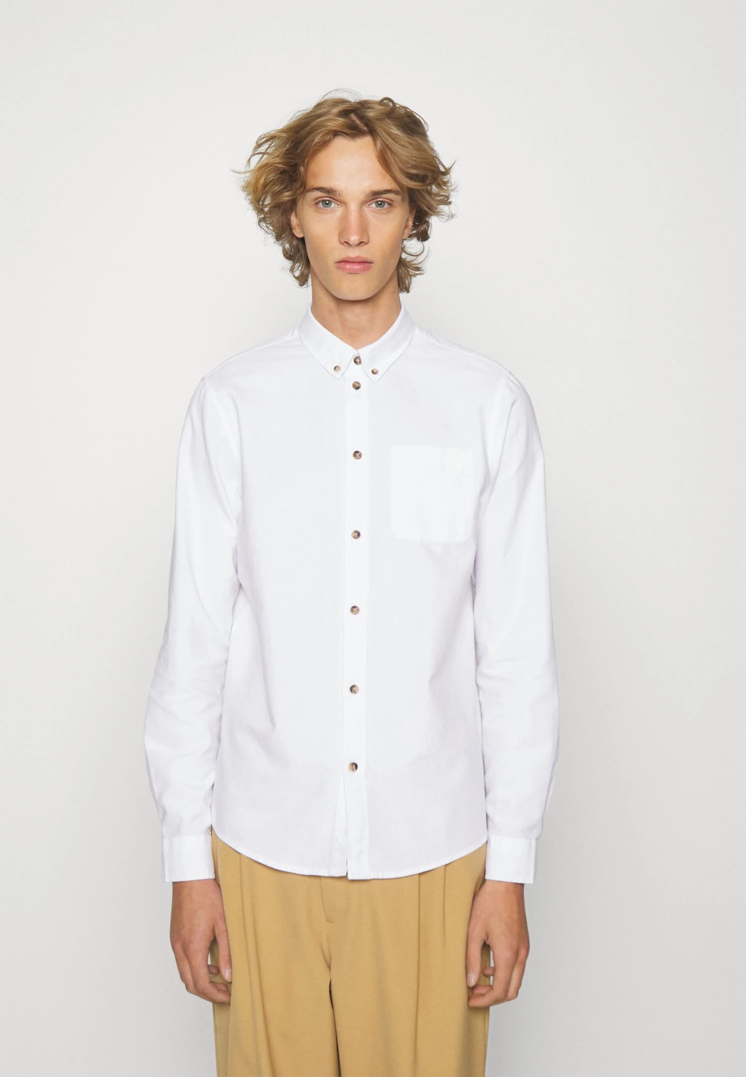 Pier One 2 Pack - Shirt - White/Light Blue 4 Pier One 2 Pack - Shirt - White/Light Blue - Image 4