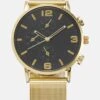 Pier One Unisex - Watch - Gold-Coloured
