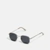Pier One Unisex - Sunglasses - Black/Silver-Coloured