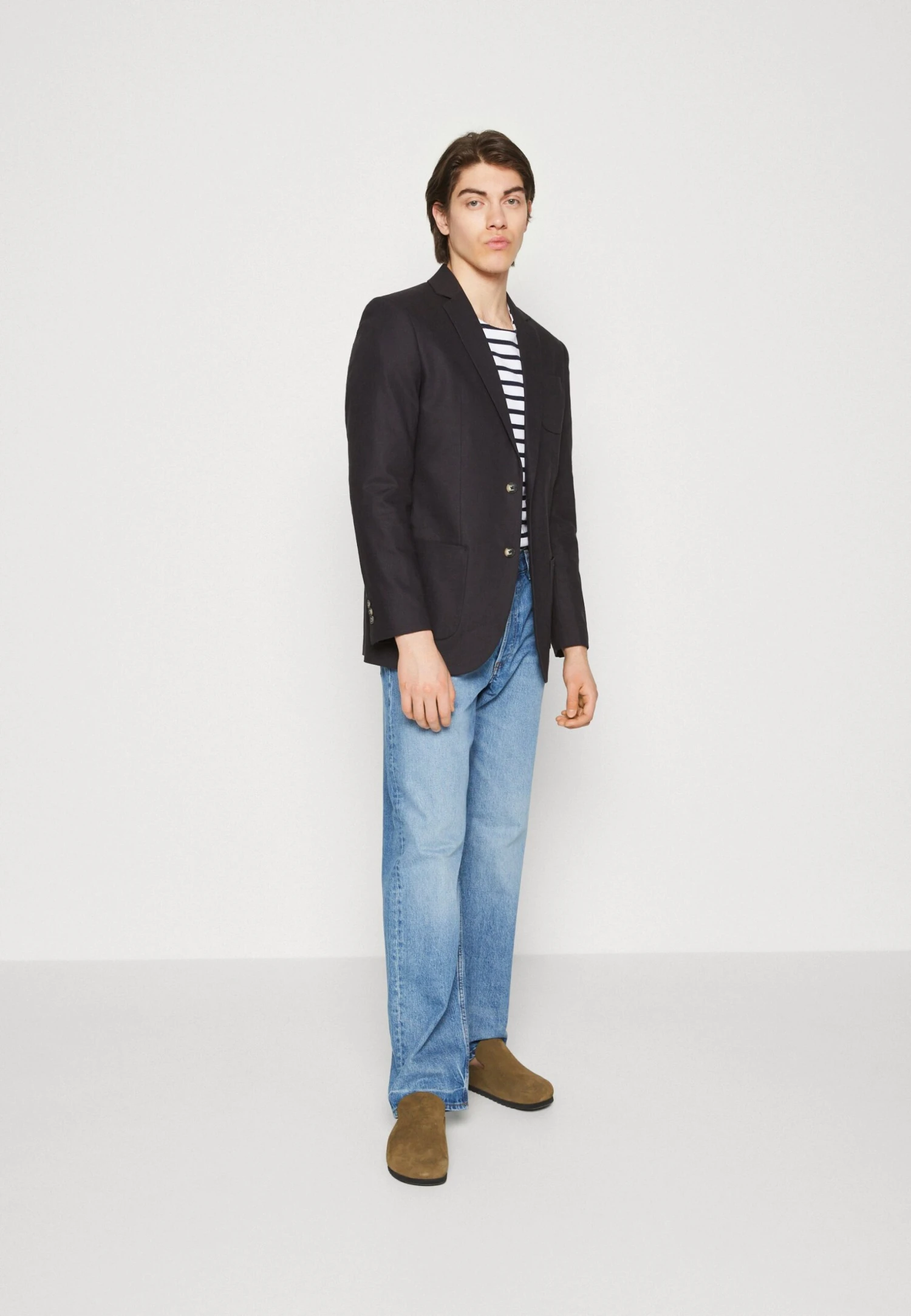 Pier One Blazer Jacket - Dark Blue 2 Pier One Blazer Jacket - Dark Blue - Image 2