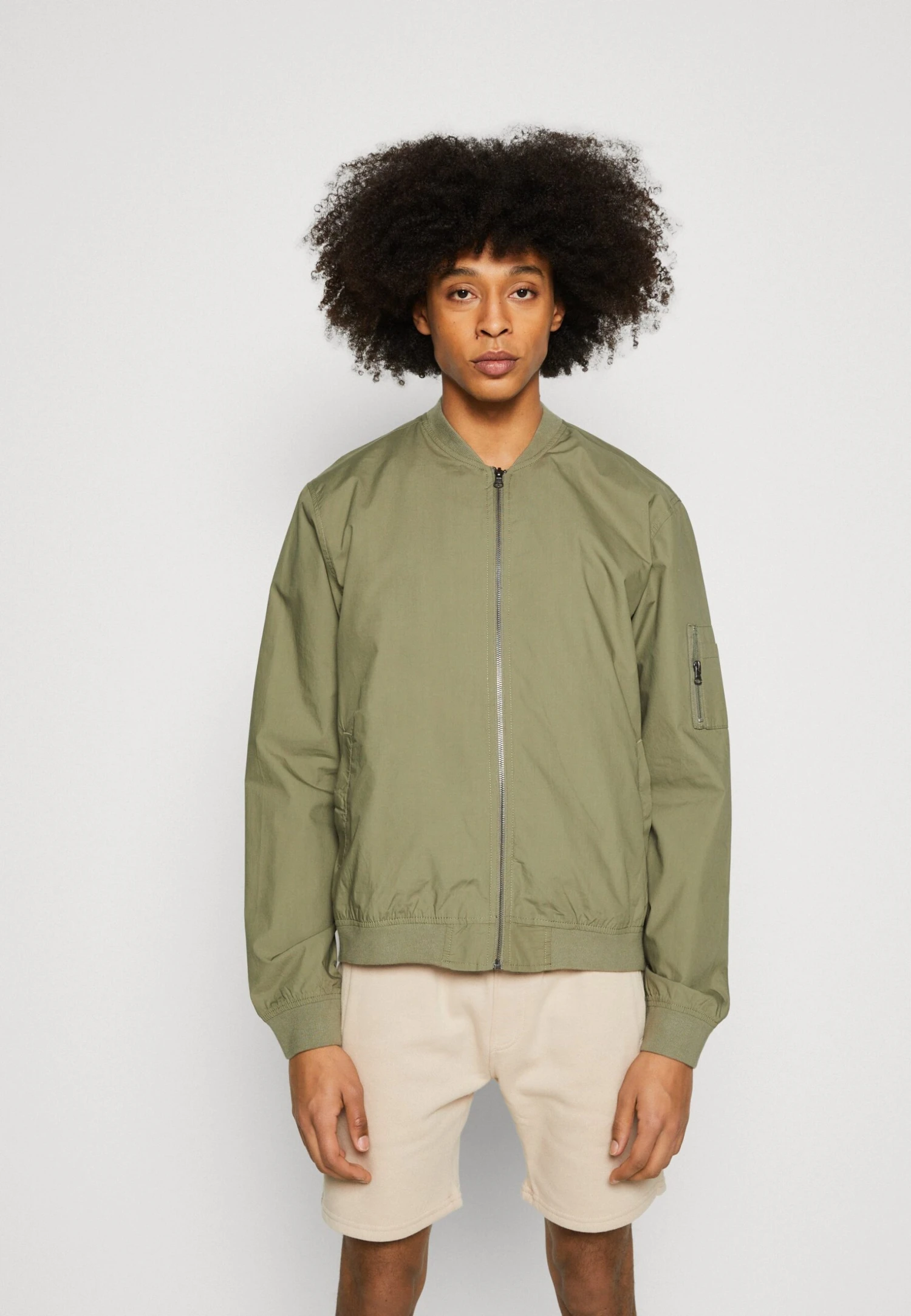 Pier One Bomber Jacket - Olive 1 Pier One Bomber Jacket - Olive