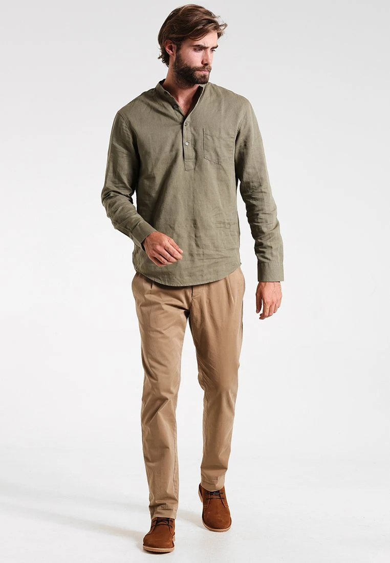 Pier One Shirt - Khaki 2 Pier One Shirt - Khaki - Image 2