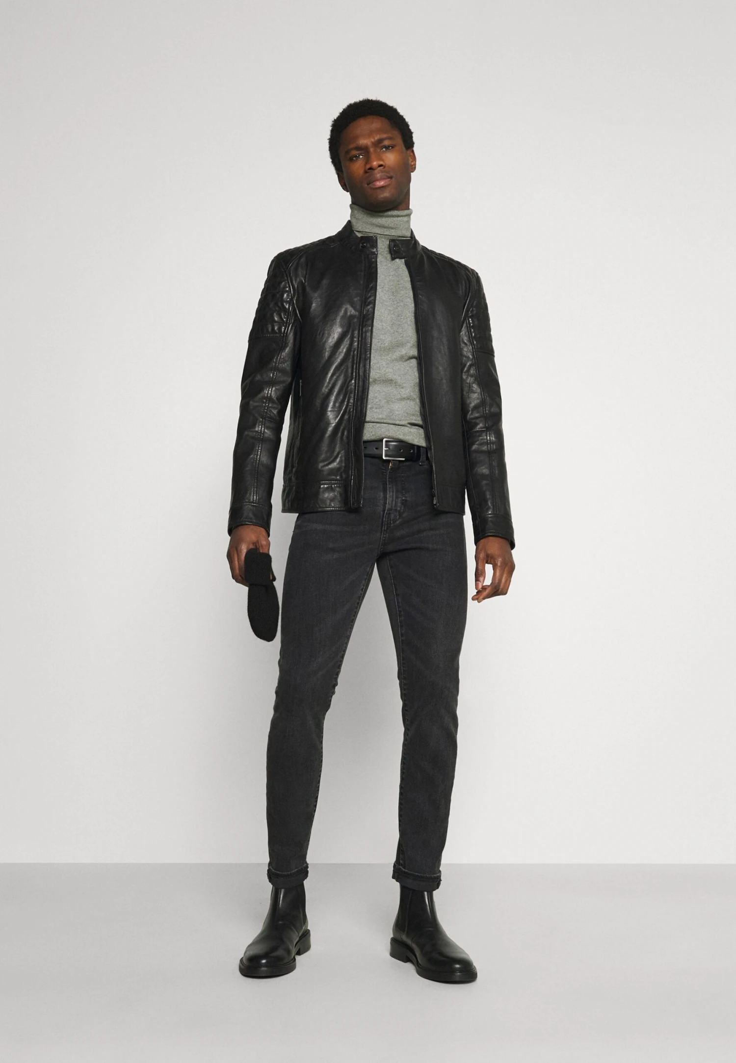 Pier One 2 Pack - Basic Turtleneck - Jumper - Black/Mottled Light Grey 1 Pier One 2 Pack - Basic Turtleneck - Jumper - Black/Mottled Light Grey