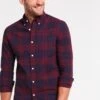 Pier One Shirt - Dark Blue/Bordeaux