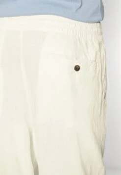 Pier One Drawcord Trousers Linen Blend - Trousers - White -Pier One Sales Store 29249133ad174a51bb991d8322ba3448