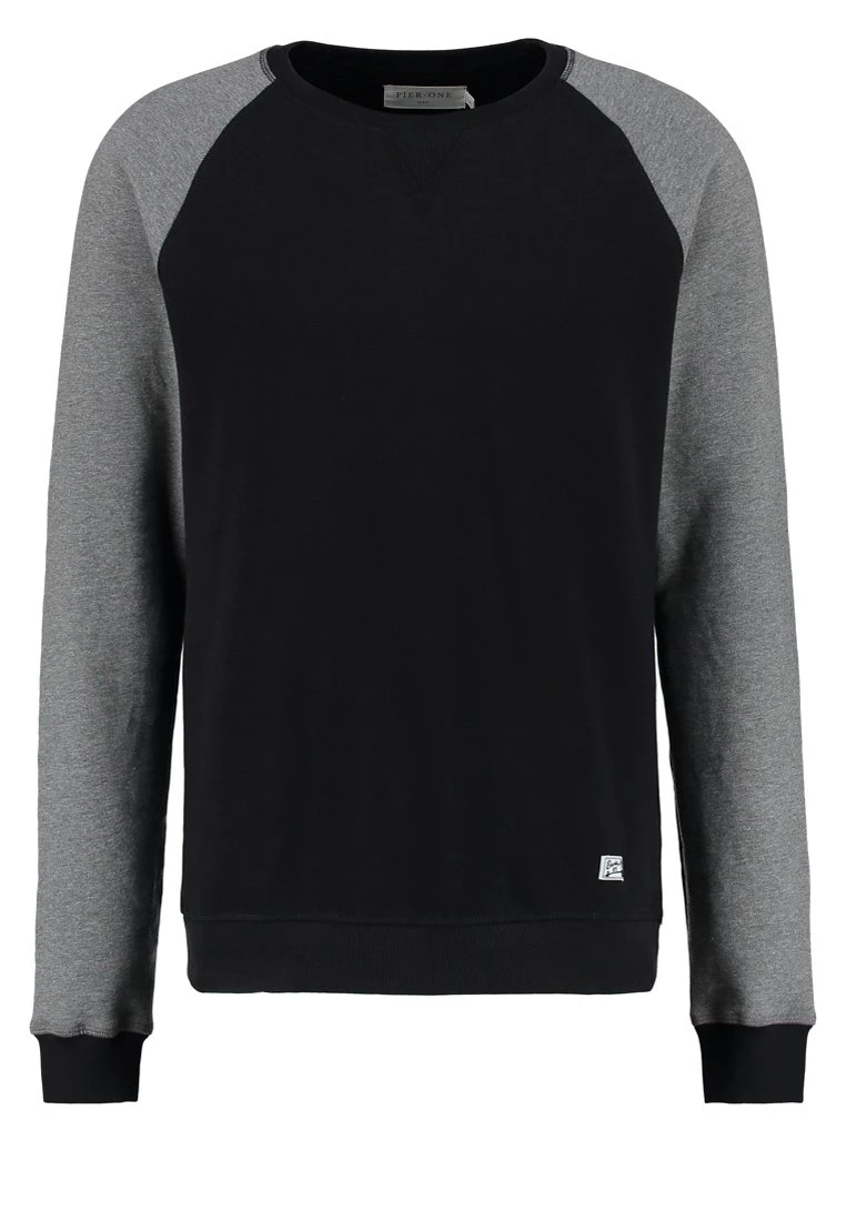 Pier One Sweatshirt - Grey Melange/Black 5 Pier One Sweatshirt - Grey Melange/Black - Image 5
