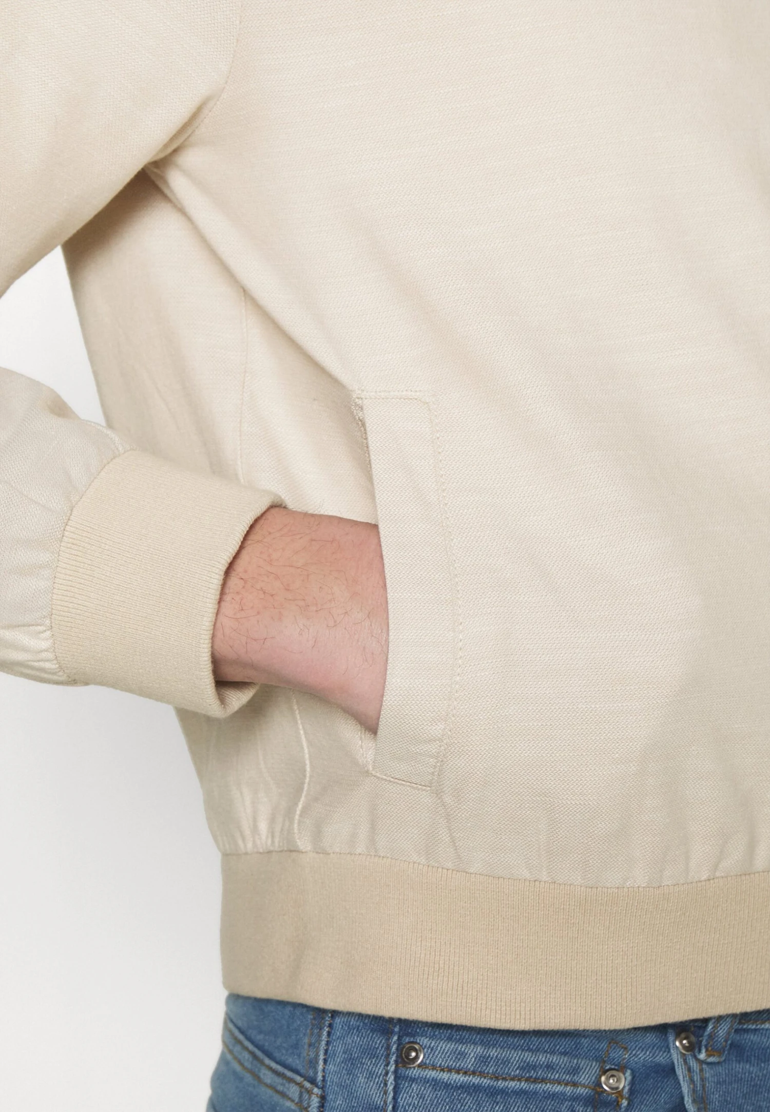 Pier One Bomber Jacket - Beige 5 Pier One Bomber Jacket - Beige - Image 5