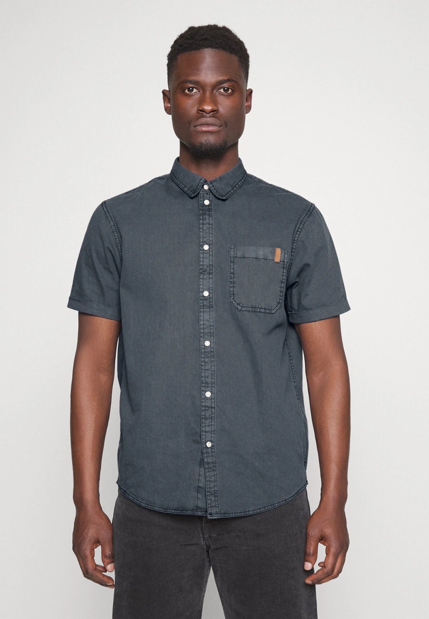 Pier One Shirt - Blue-Grey 1 Pier One Shirt - Blue-Grey