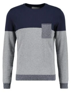 Pier One Jumper - Mottled Grey/Dark Blue -Pier One Sales Store 34429dc16f56418082d87596944cbb24