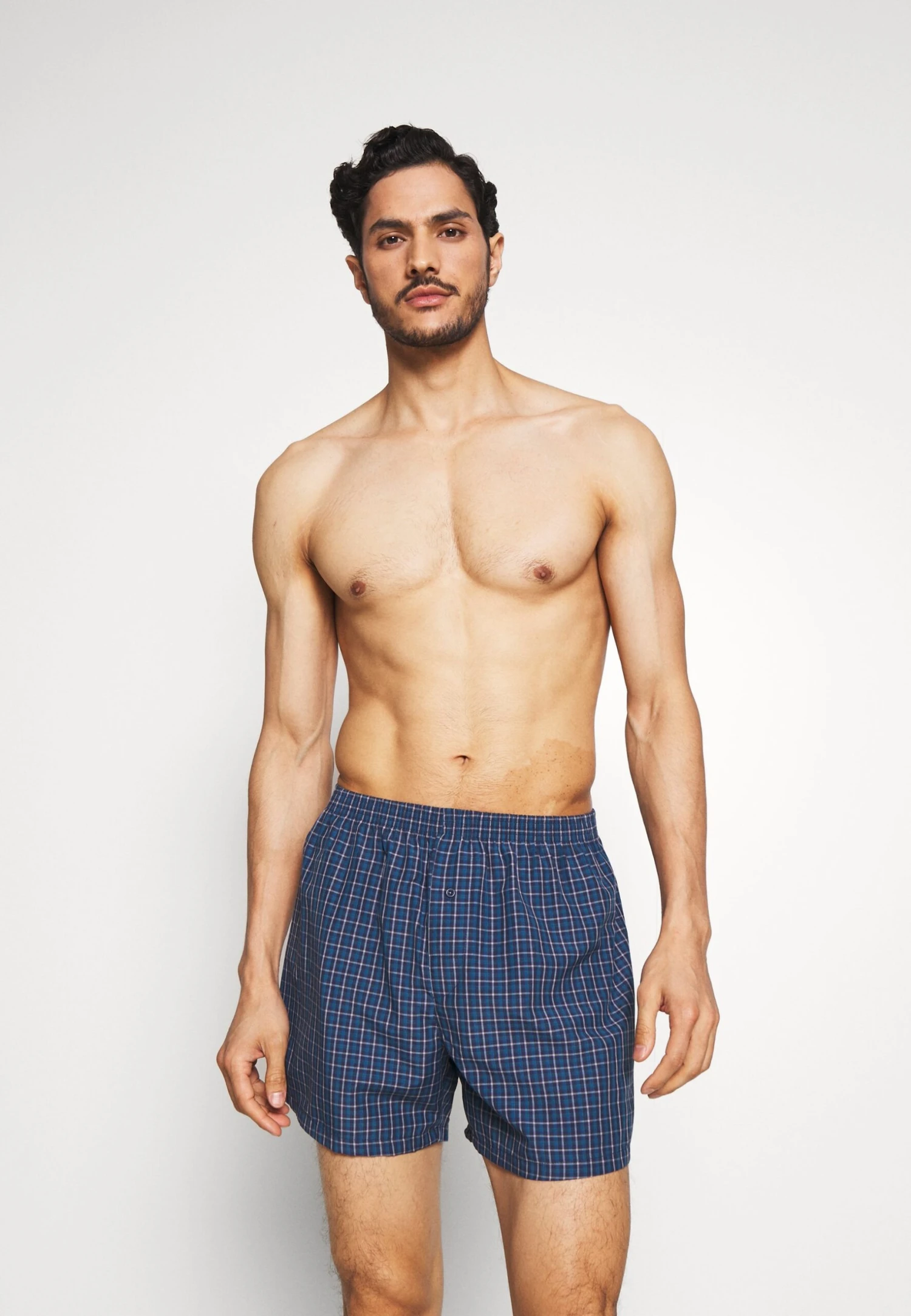 Pier One 5 Pack - Boxer Shorts - Dark Blue/Blue 1 Pier One 5 Pack - Boxer Shorts - Dark Blue/Blue