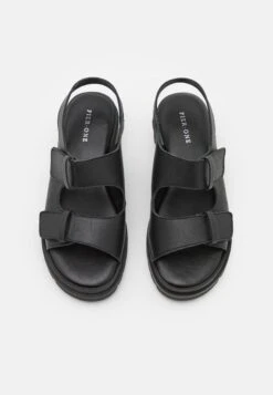 Pier One Leather- Sandals - Black -Pier One Sales Store 416cf047752b46fead206d52841da020