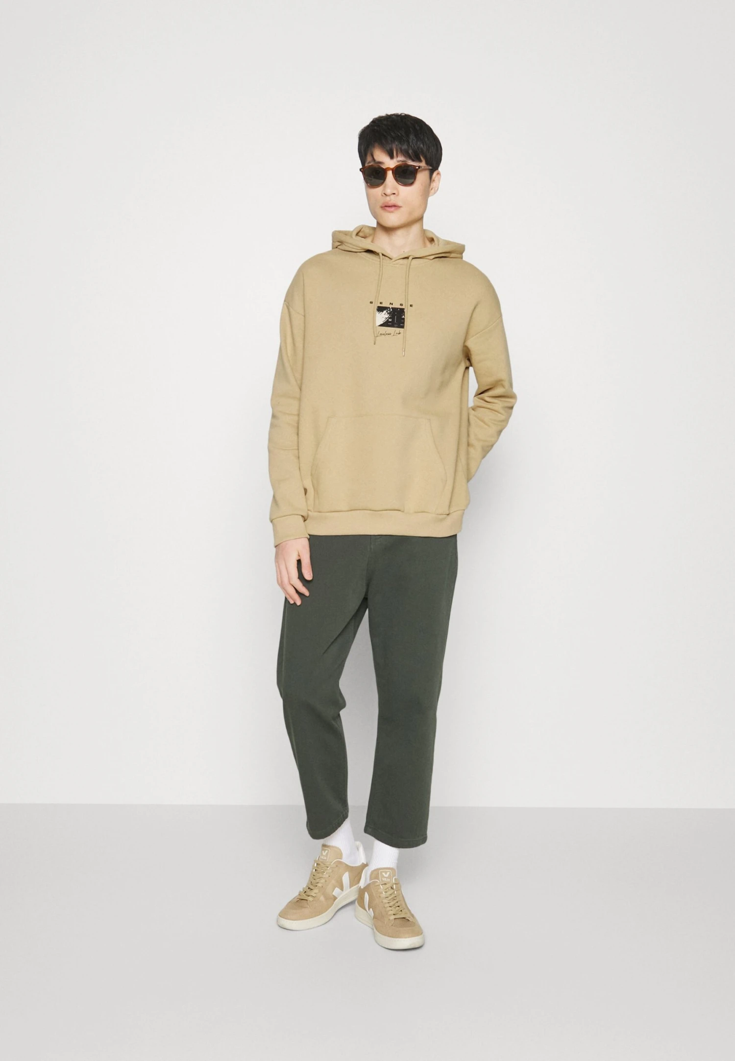 Pier One Sweatshirt - Tan 2 Pier One Sweatshirt - Tan - Image 2