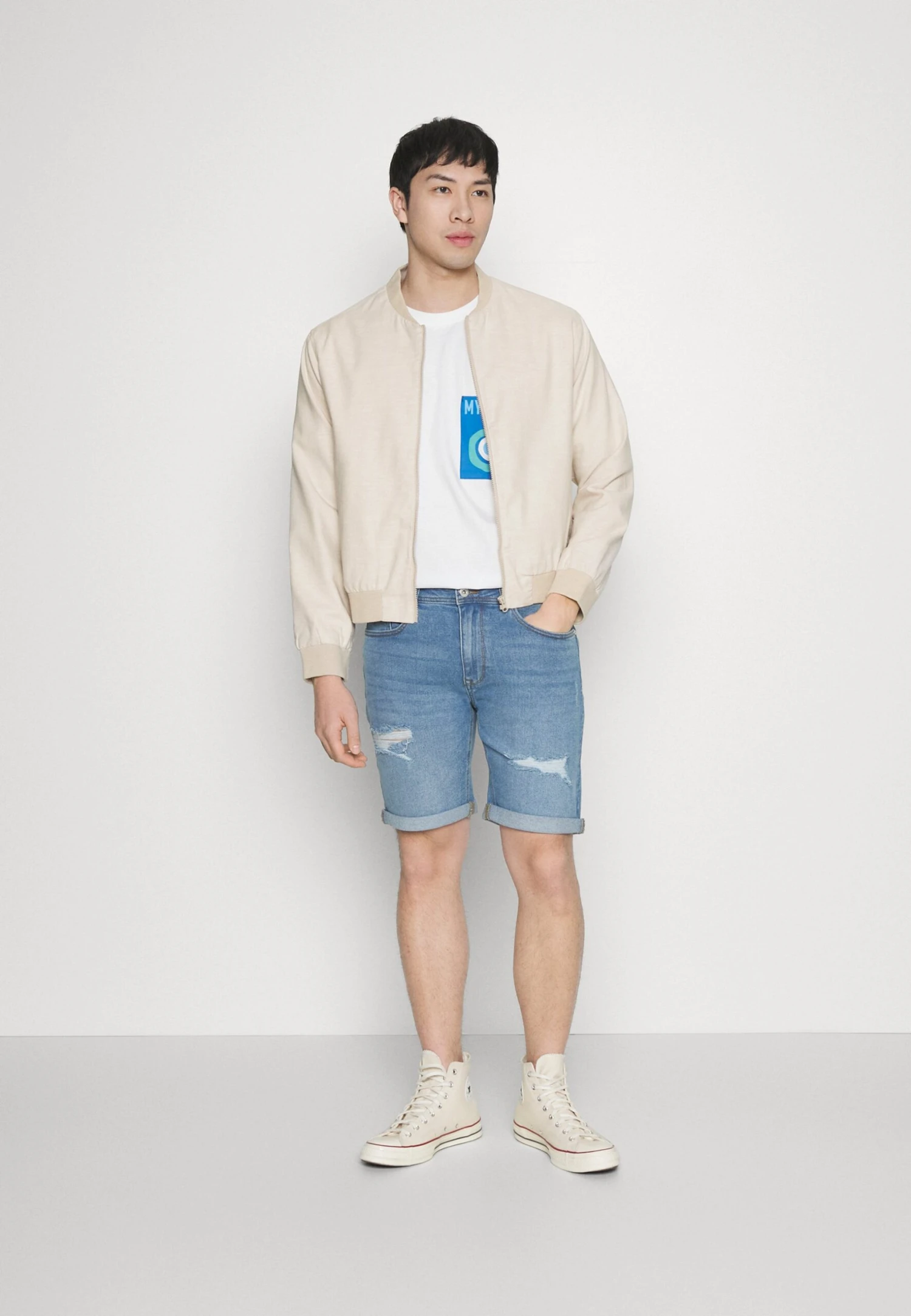 Pier One Bomber Jacket - Beige 2 Pier One Bomber Jacket - Beige - Image 2