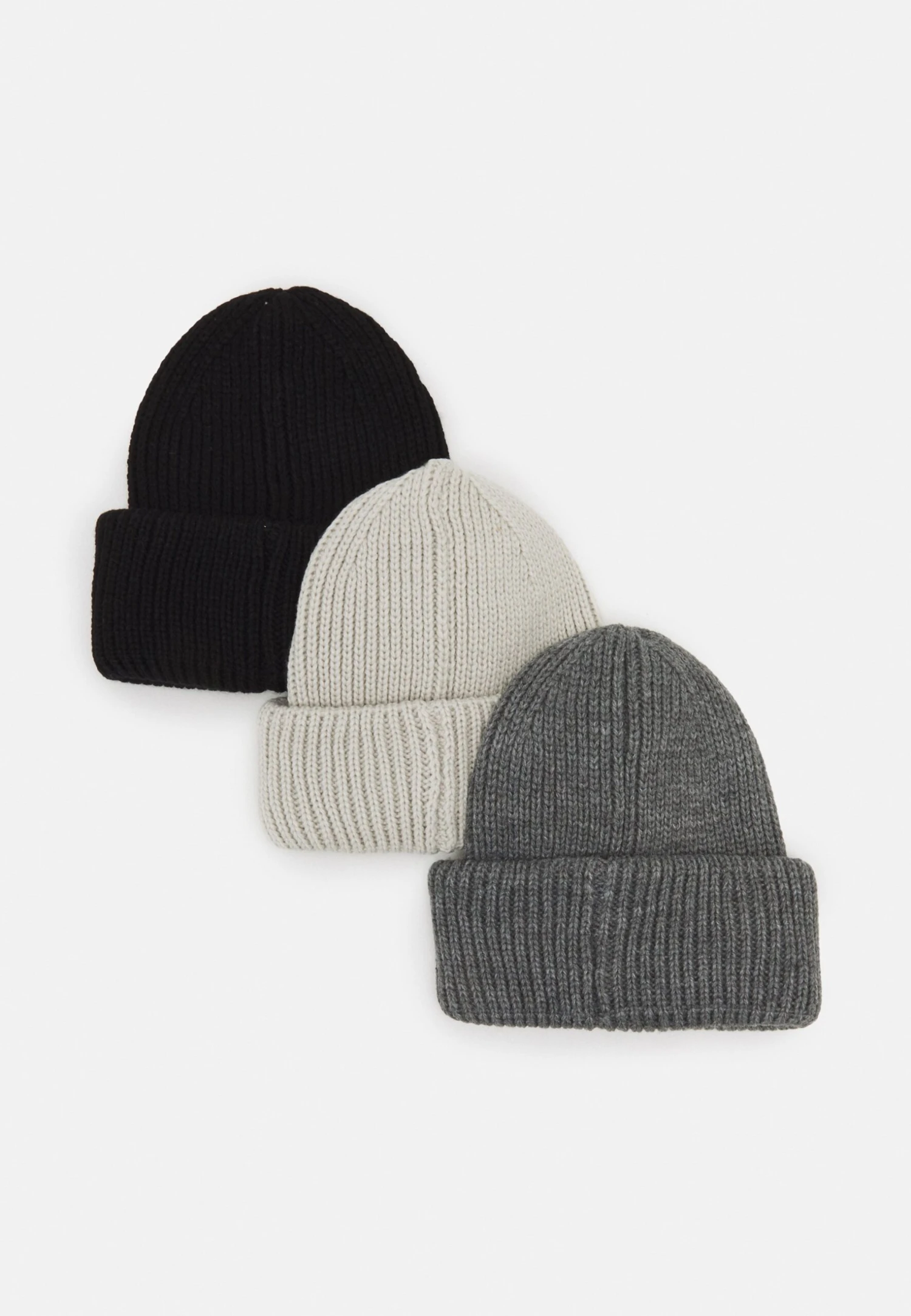 Pier One Unisex 3 Pack - Beanie - Black/Dark Grey/Off-White 2 Pier One Unisex 3 Pack - Beanie - Black/Dark Grey/Off-White - Image 2