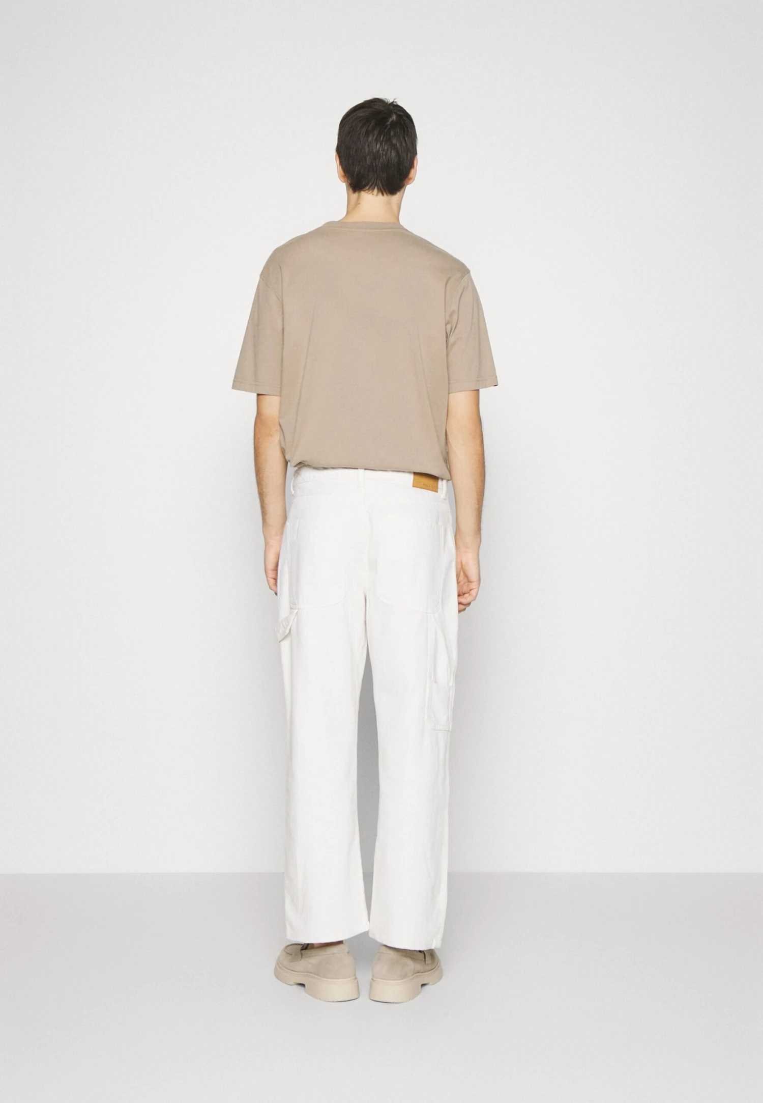 Pier One Carpenter Colored Twill- Straight Leg Jeans - Off-White 3 Pier One Carpenter Colored Twill- Straight Leg Jeans - Off-White - Image 3