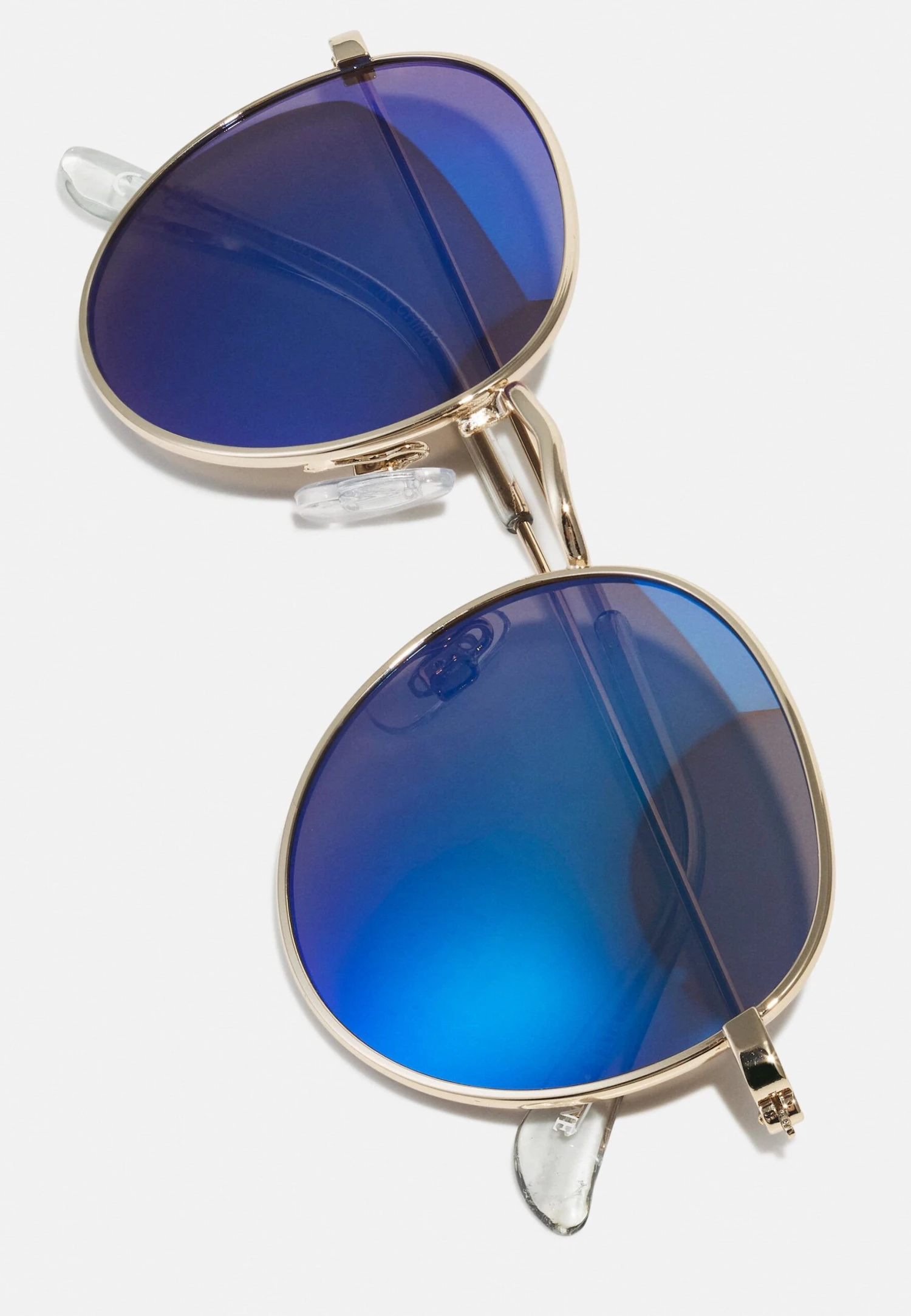 Pier One Unisex - Sunglasses - Gold-Coloured/Blue 4 Pier One Unisex - Sunglasses - Gold-Coloured/Blue - Image 4