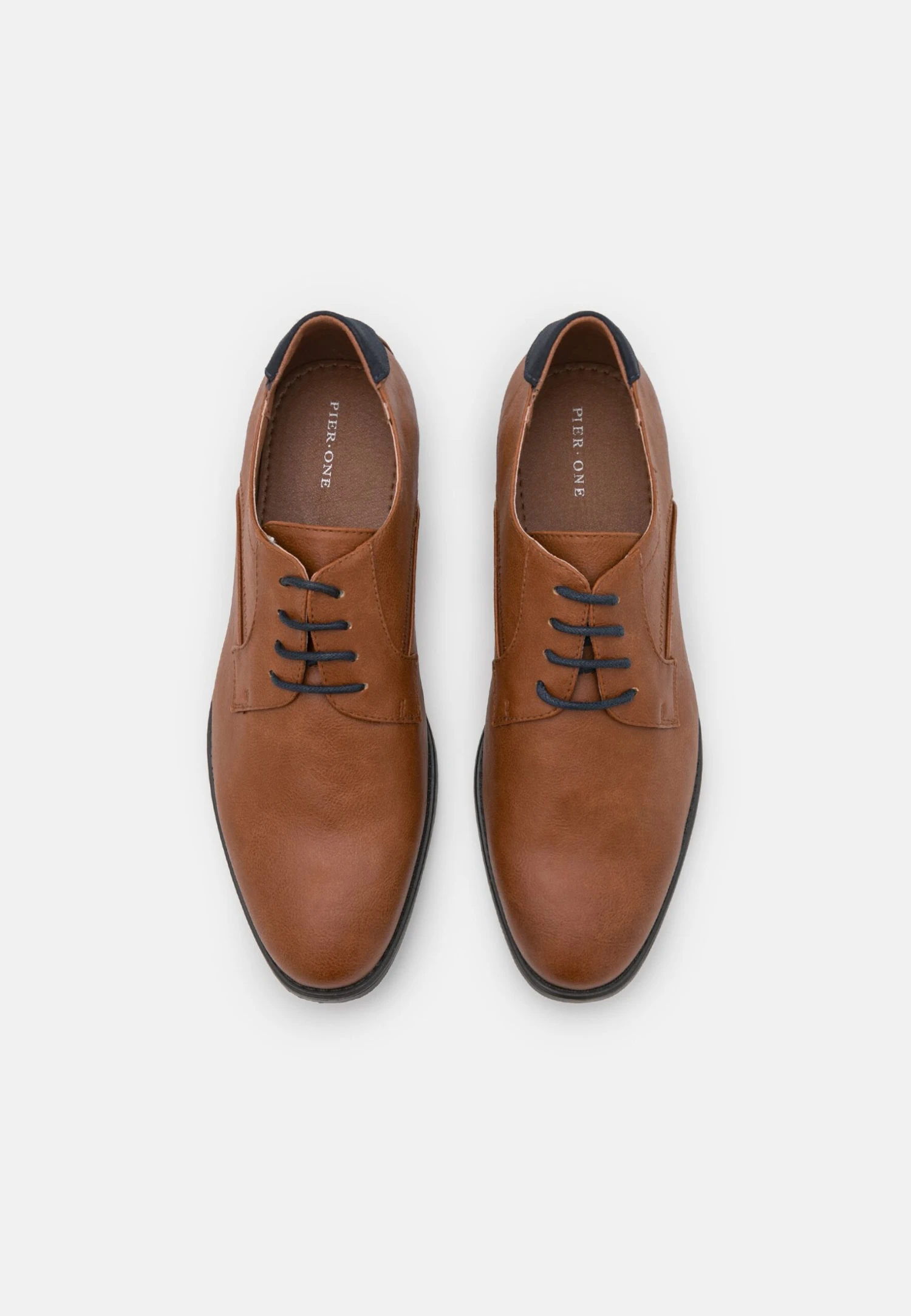 Pier One Smart Lace-Ups - Cognac 4 Pier One Smart Lace-Ups - Cognac - Image 4