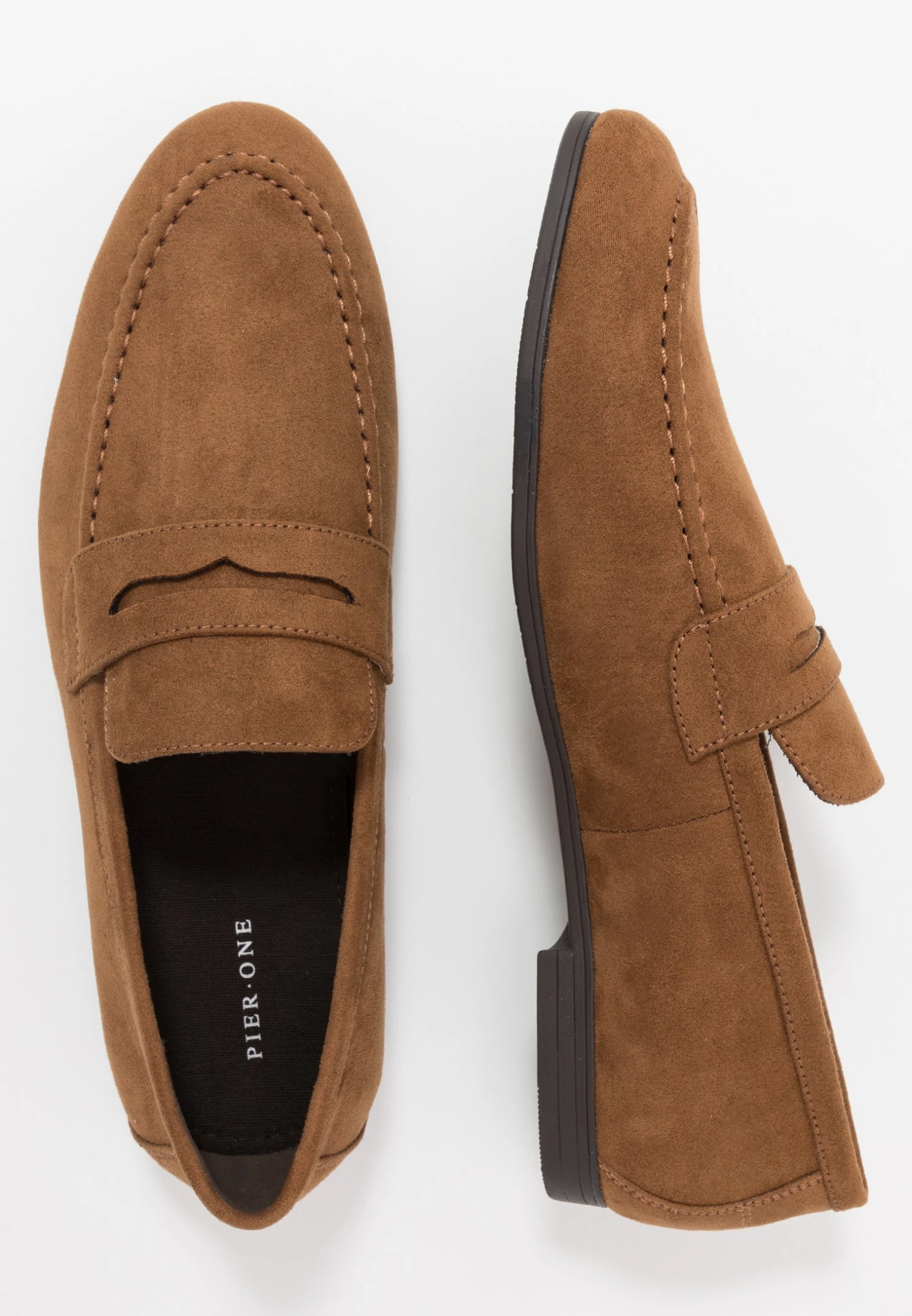 Pier One Smart Slip-Ons - Cognac 2 Pier One Smart Slip-Ons - Cognac - Image 2