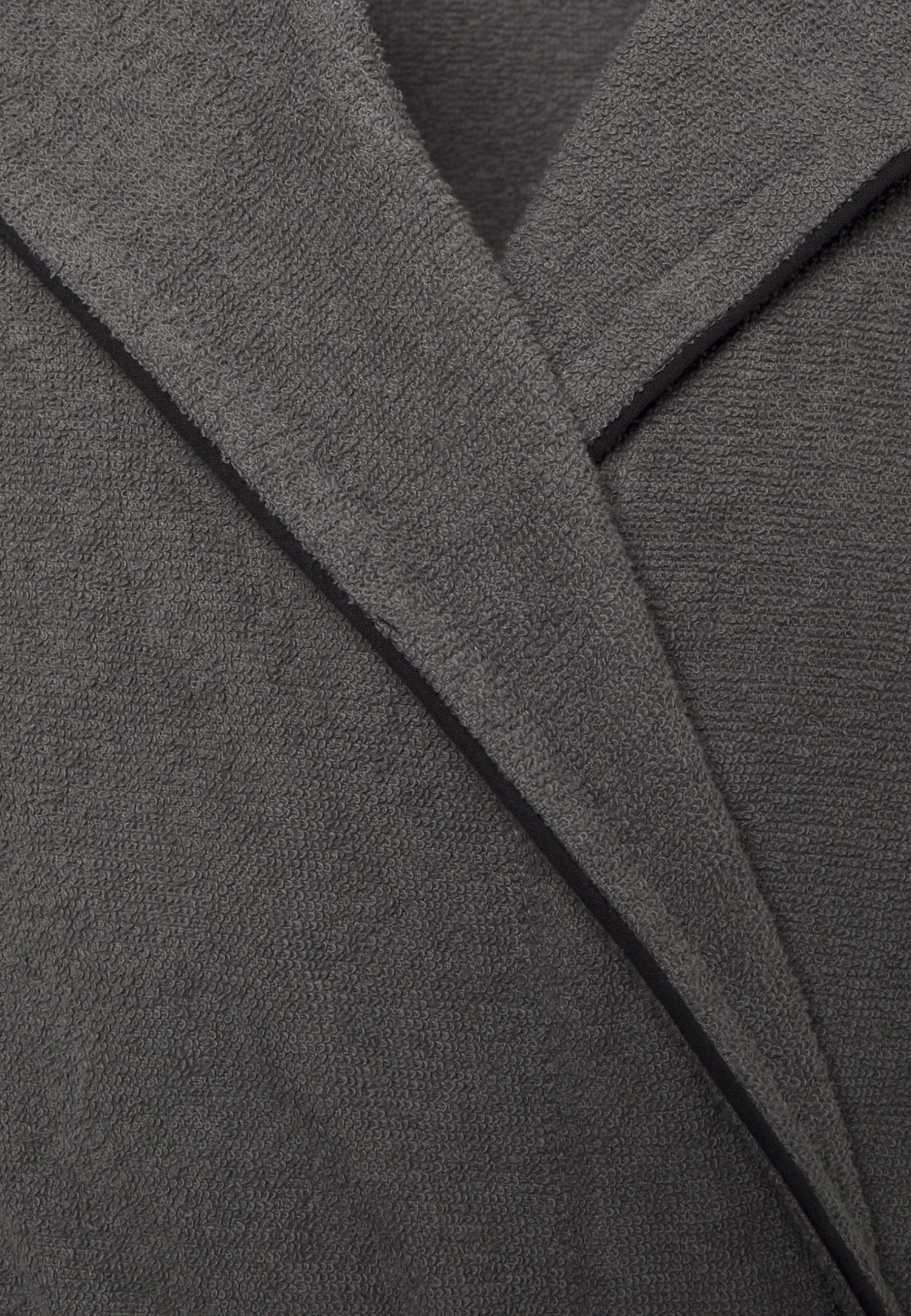 Pier One Dressing Gown - Dark Grey/Black 3 Pier One Dressing Gown - Dark Grey/Black - Image 3