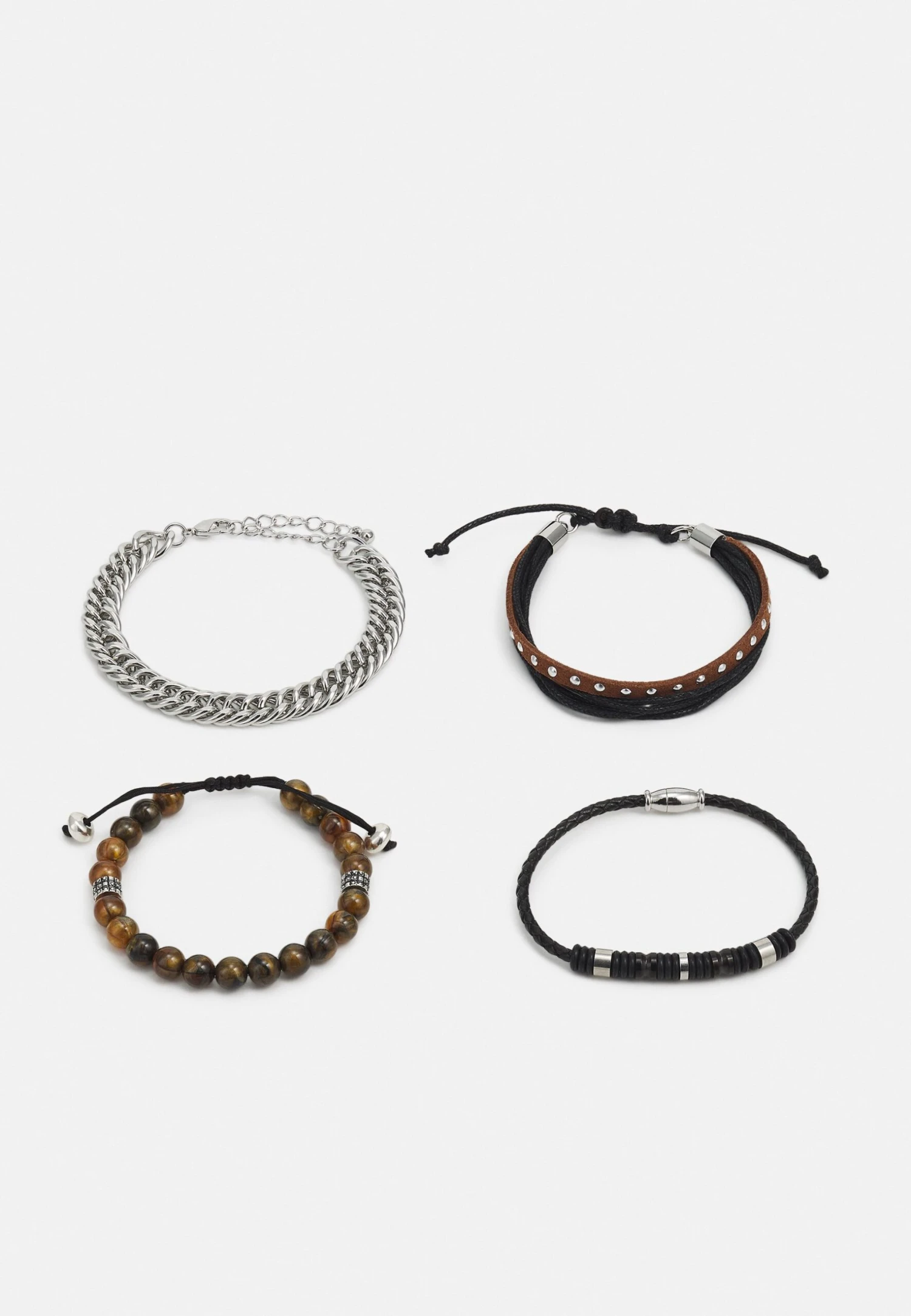 Pier One 4 Pack - Bracelet - Silver-Coloured 1 Pier One 4 Pack - Bracelet - Silver-Coloured