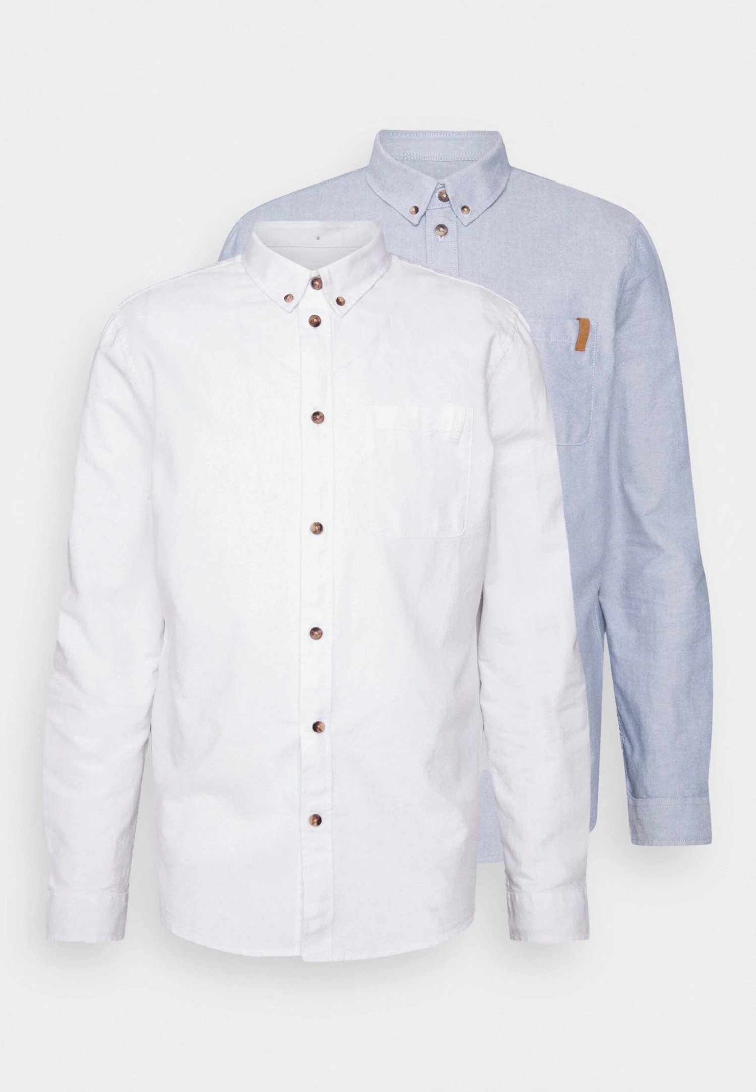 Pier One 2 Pack - Shirt - White/Light Blue 3 Pier One 2 Pack - Shirt - White/Light Blue - Image 3