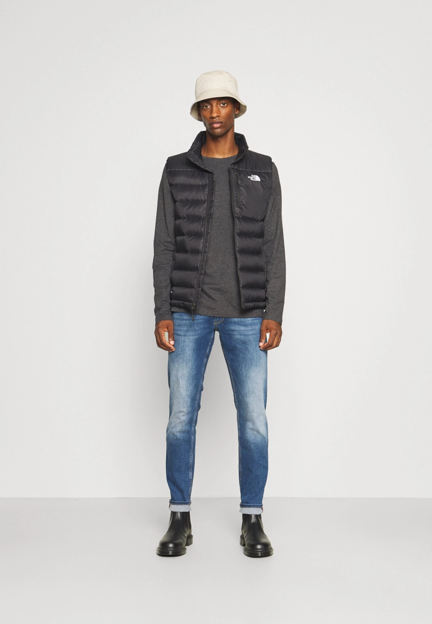 Pier One 2 Pack - Long Sleeved Top - Dark Grey/Black 1 Pier One 2 Pack - Long Sleeved Top - Dark Grey/Black