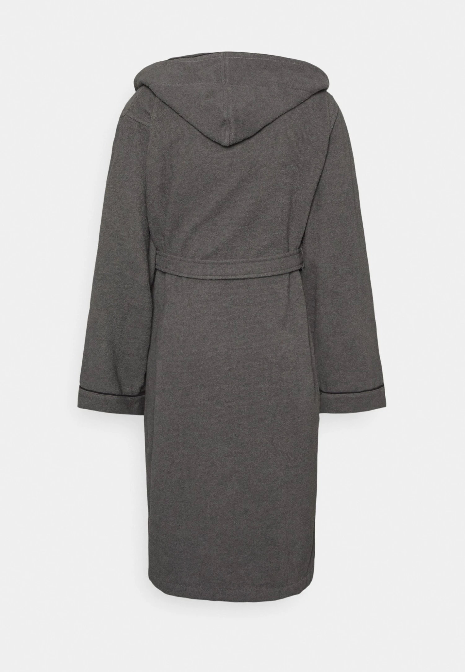 Pier One Dressing Gown - Dark Grey/Black 2 Pier One Dressing Gown - Dark Grey/Black - Image 2