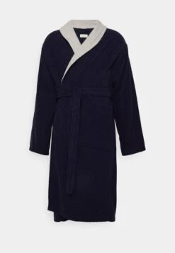 Pier One Shawl Towel Bathrobe - Dressing Gown -Dark Blue -Pier One Sales Store 67f610d064e84b5daaa9a12f82d45b4b