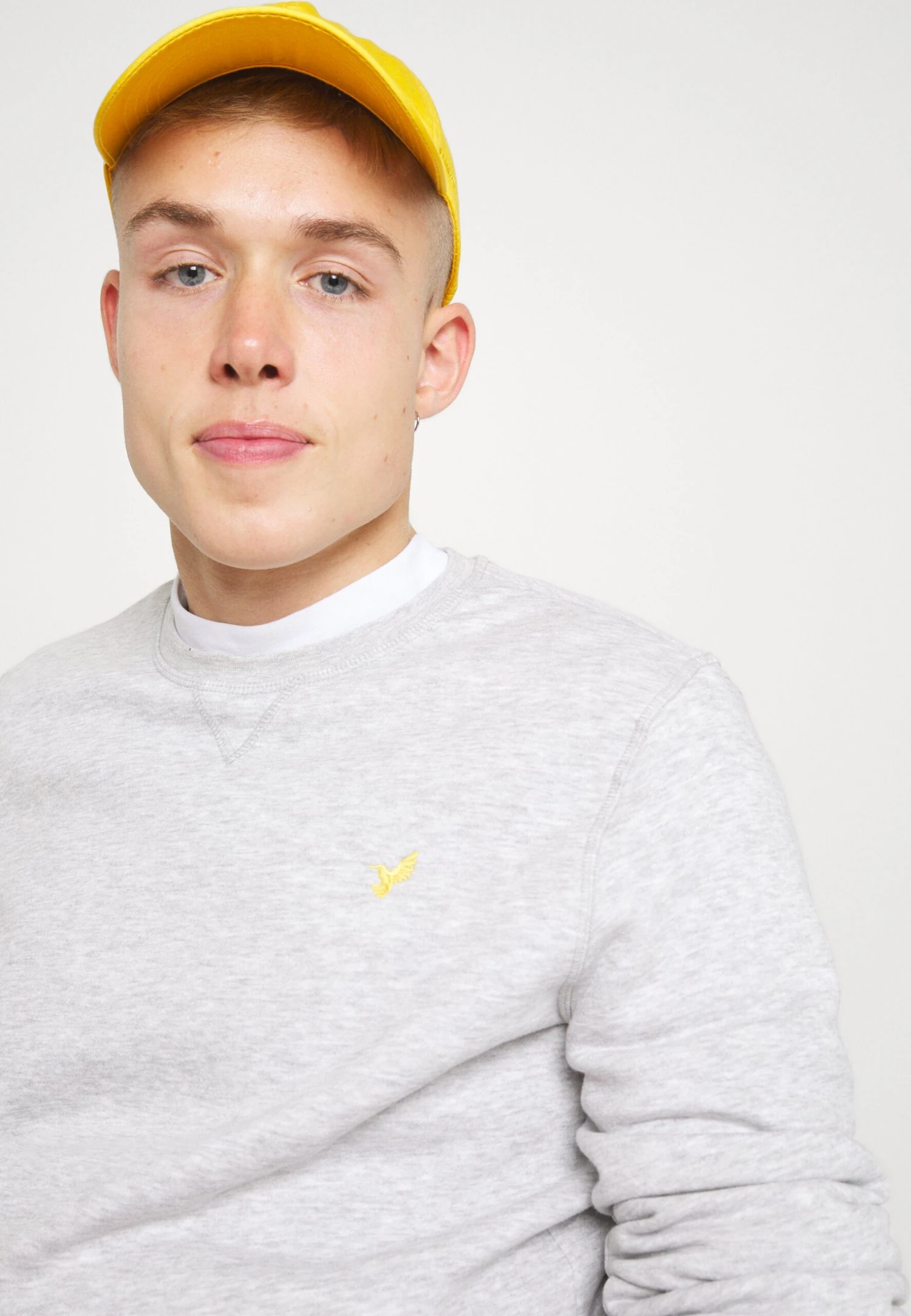 Pier One Sweatshirt - Mottled Light Grey 6 Pier One Sweatshirt - Mottled Light Grey - Image 6