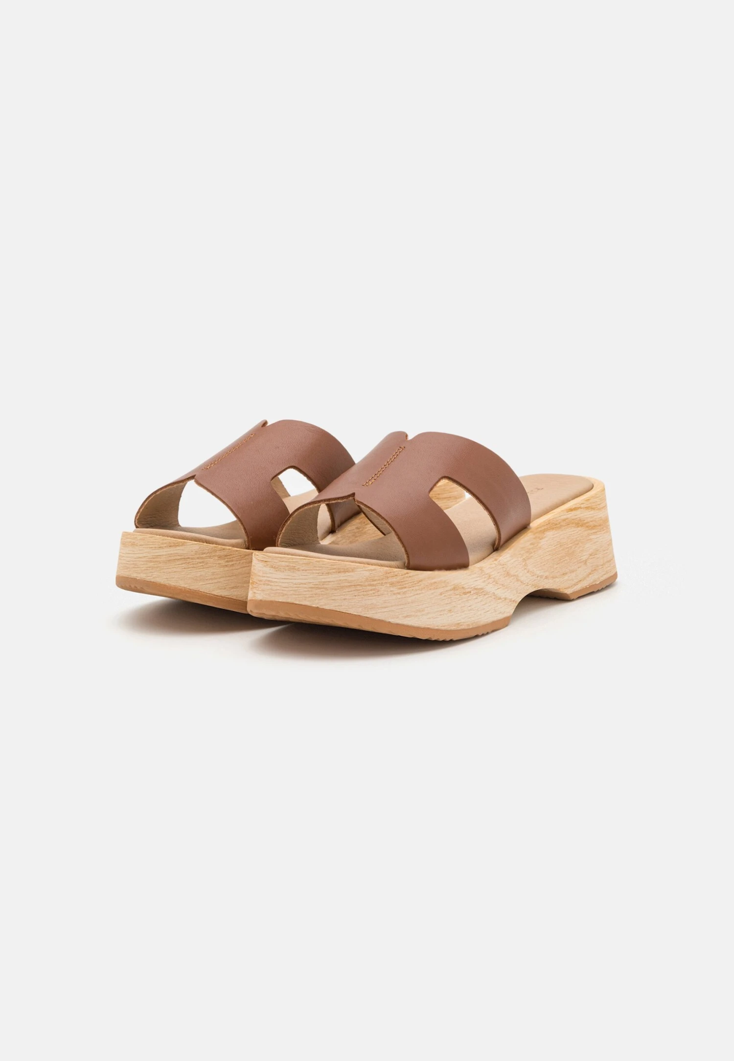 Pier One Leather - Clogs - Cognac 3 Pier One Leather - Clogs - Cognac - Image 3