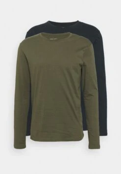 Pier One 2 Pack - Long Sleeved Top - Olive/Dark Blue -Pier One Sales Store 6a7de77a56f84556b3881a12d29e9a91