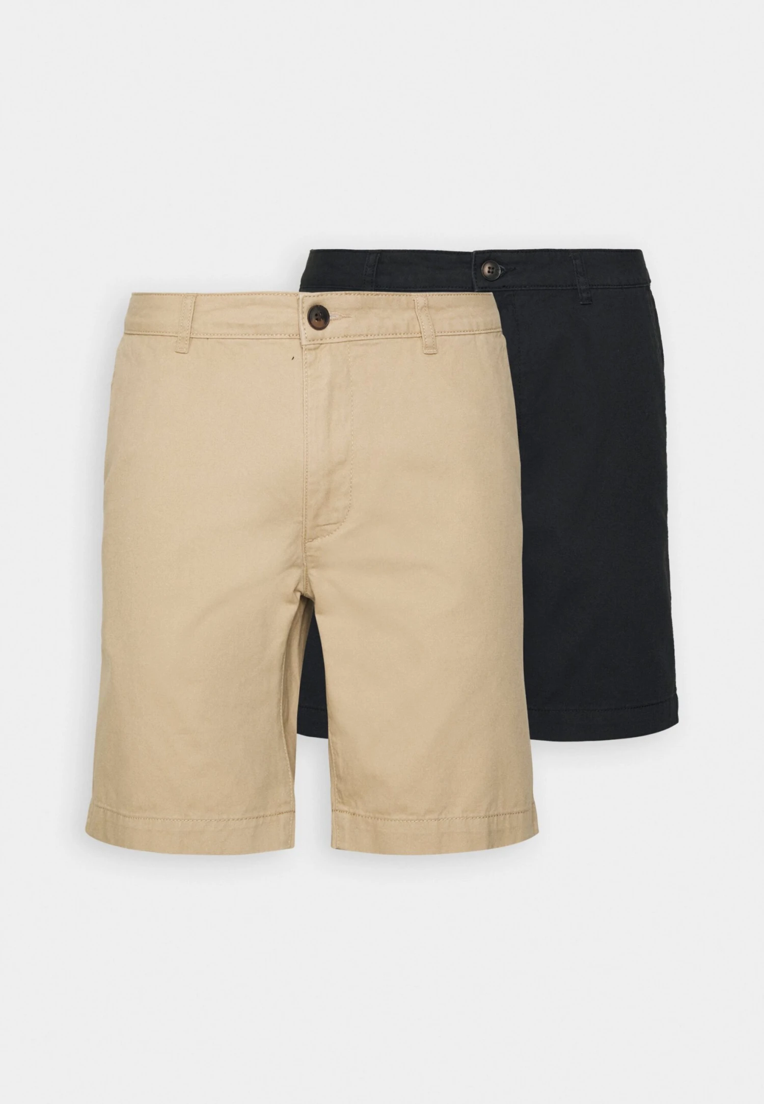 Pier One 2 Pack - Shorts - Tan/Black 5 Pier One 2 Pack - Shorts - Tan/Black - Image 5