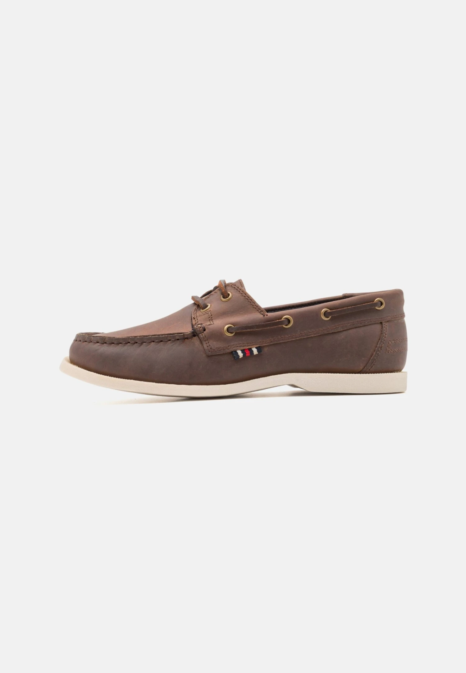 Pier One Leather Unisex - Boat Shoes - Brown 1 Pier One Leather Unisex - Boat Shoes - Brown