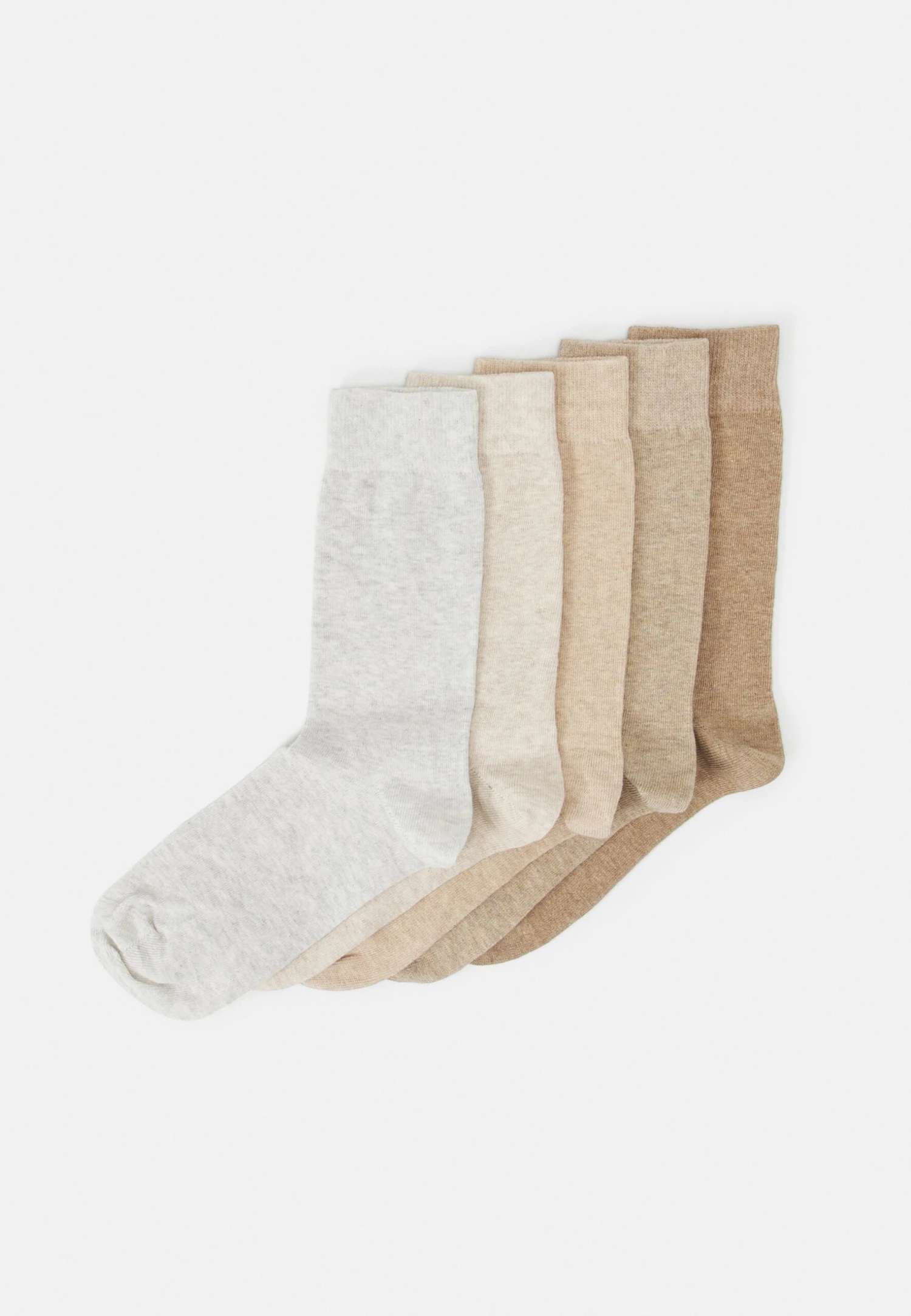 Pier One 5Pack - Socks - Off-White/Beige/Tan 1 Pier One 5Pack - Socks - Off-White/Beige/Tan