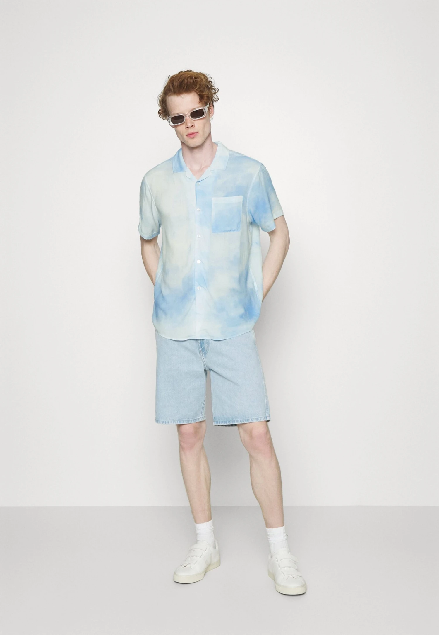 Pier One Shirt - White/Light Blue 2 Pier One Shirt - White/Light Blue - Image 2