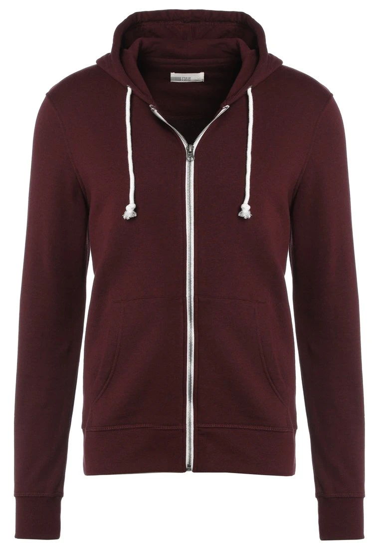 Pier One Zip-Up Sweatshirt - Bordeaux Melange 6 Pier One Zip-Up Sweatshirt - Bordeaux Melange - Image 6
