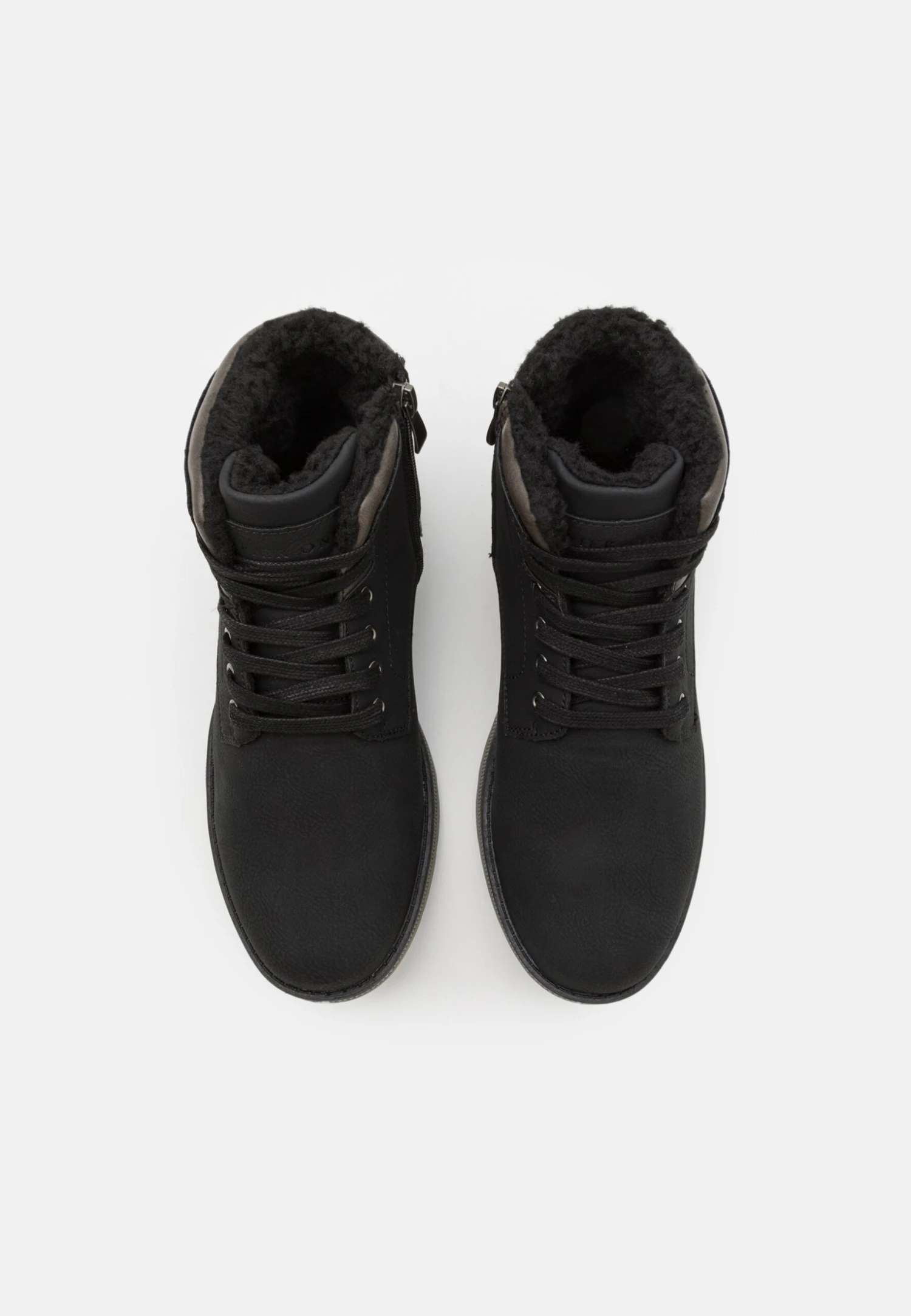 Pier One Lace-Up Ankle Boots - Dark Grey 4 Pier One Lace-Up Ankle Boots - Dark Grey - Image 4