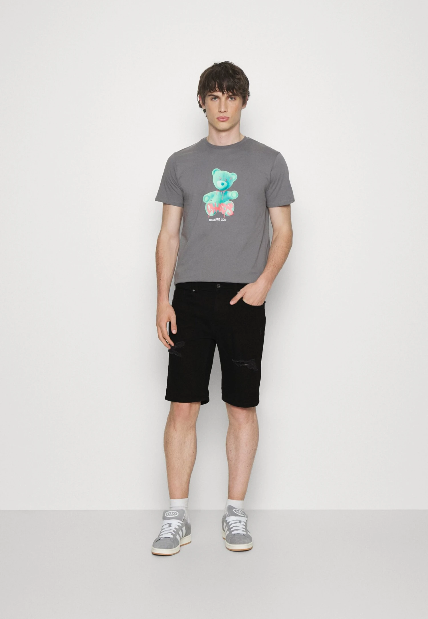 Pier One Unisex 2 Pack - Denim Shorts - Blue/Black Denim 1 Pier One Unisex 2 Pack - Denim Shorts - Blue/Black Denim