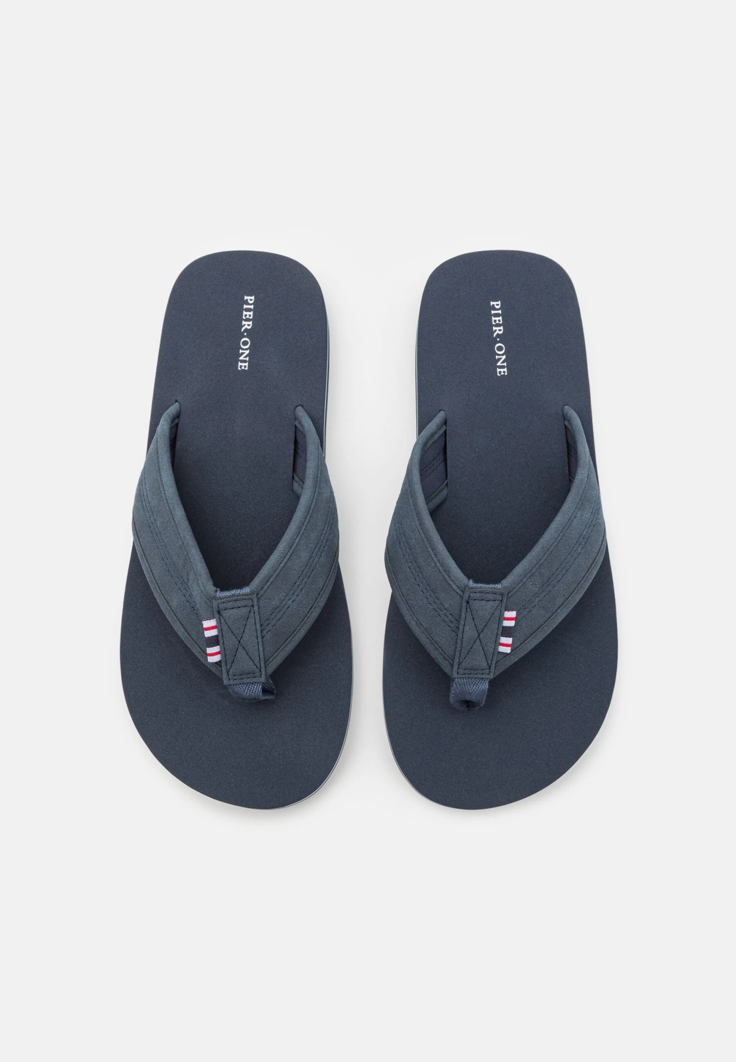 Pier One T-Bar Sandals - Dark Blue 4 Pier One T-Bar Sandals - Dark Blue - Image 4