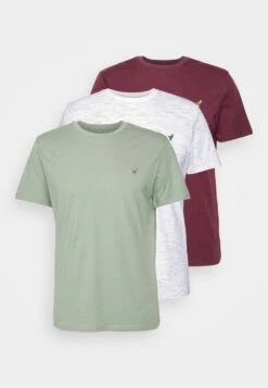 Pier One 3 Pack - Basic T-Shirt - Off-White/Bordeaux/Mint -Pier One Sales Store 7f1520e84b4b4a0887f6c635d2c31b24