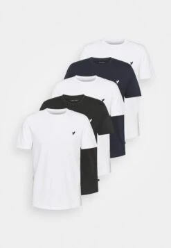 Pier One 5 Pack - Basic T-Shirt - White/Black/Dark Blue -Pier One Sales Store 8041bfdceeaa4d4a9a850e92a8c64783