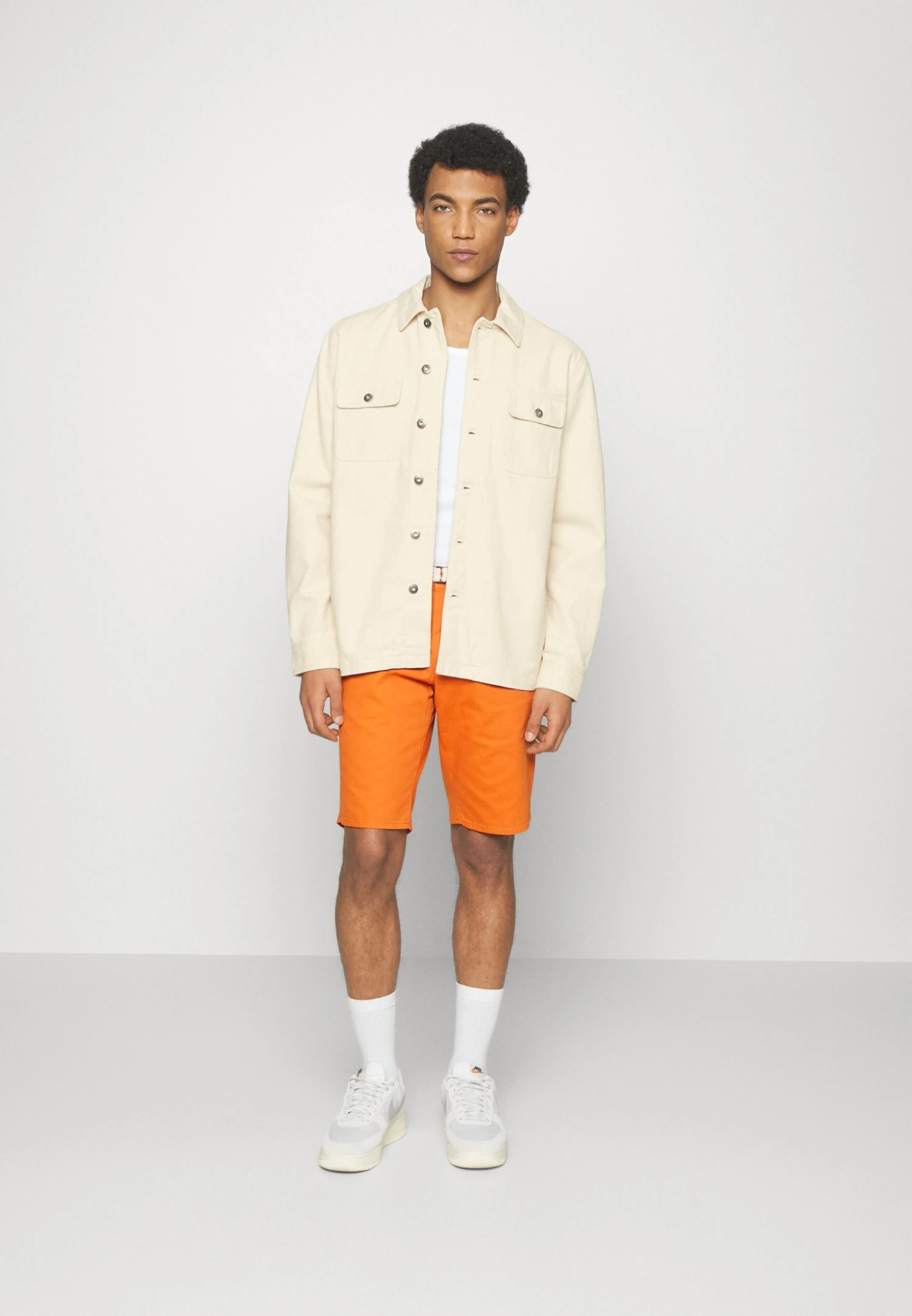 Pier One Undyed Twill- Denim Jacket - White 2 Pier One Undyed Twill- Denim Jacket - White - Image 2